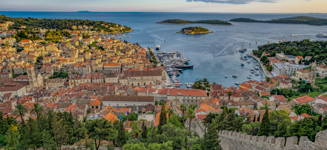 Sunset over Hvar.