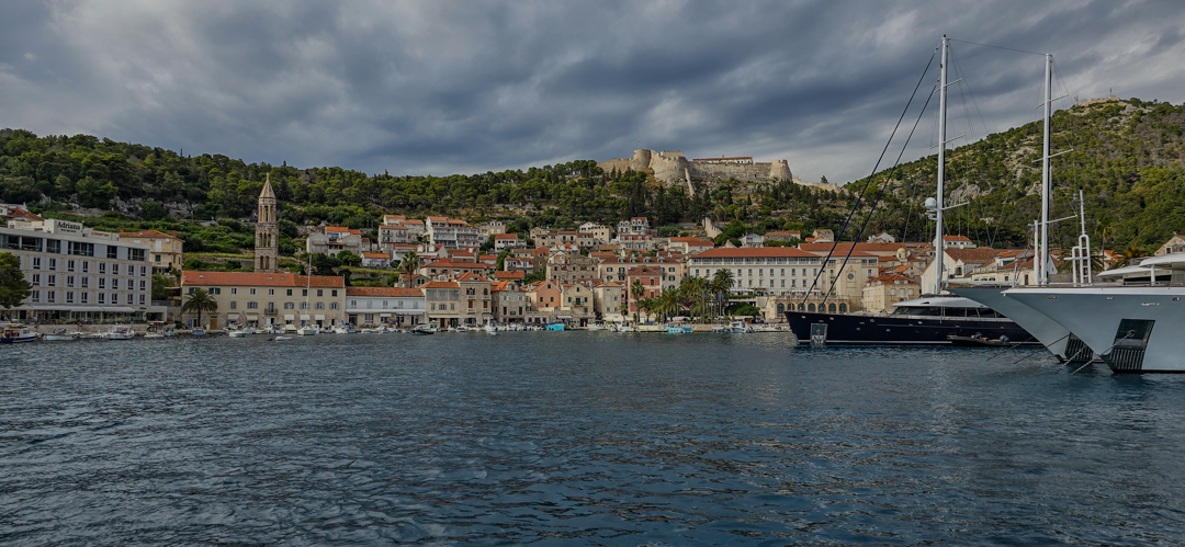 Hvar from the water.