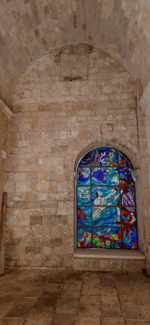 Stained glass from inside the Monastary