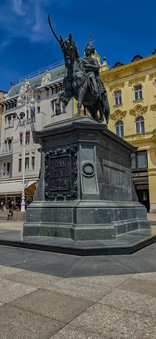 Ban Josip Jelačić's statue.